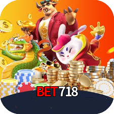 Imagem promocional da BET718 mostrando a plataforma e suas vantagens